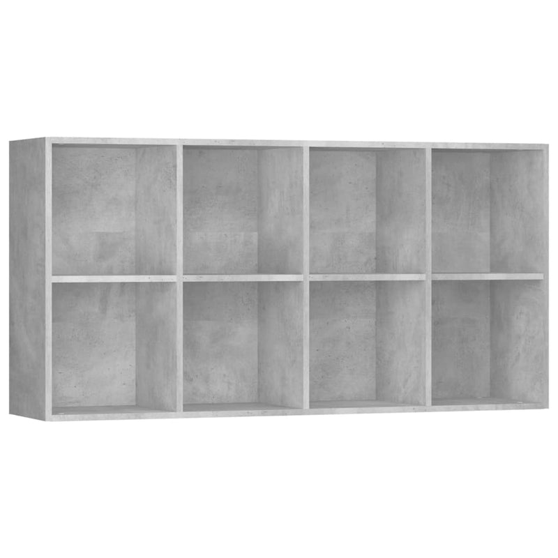vidaXL betonszürke szerelt fa könyv-/tálalószekrény 66 x 30 x 130 cm