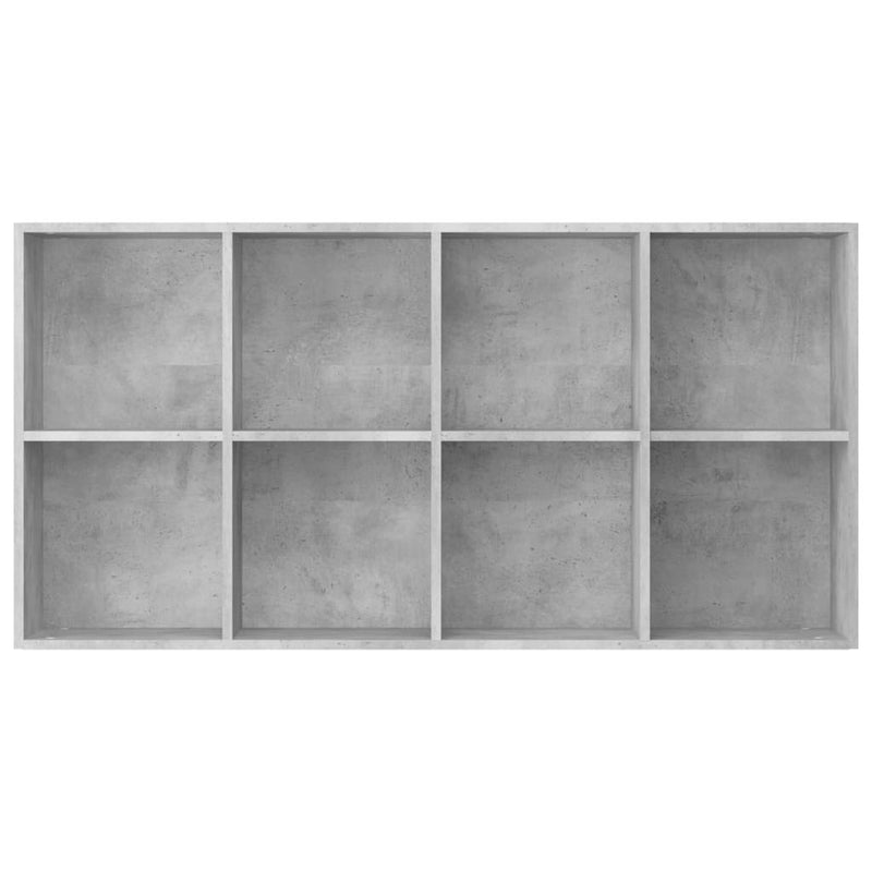 vidaXL betonszürke szerelt fa könyv-/tálalószekrény 66 x 30 x 130 cm