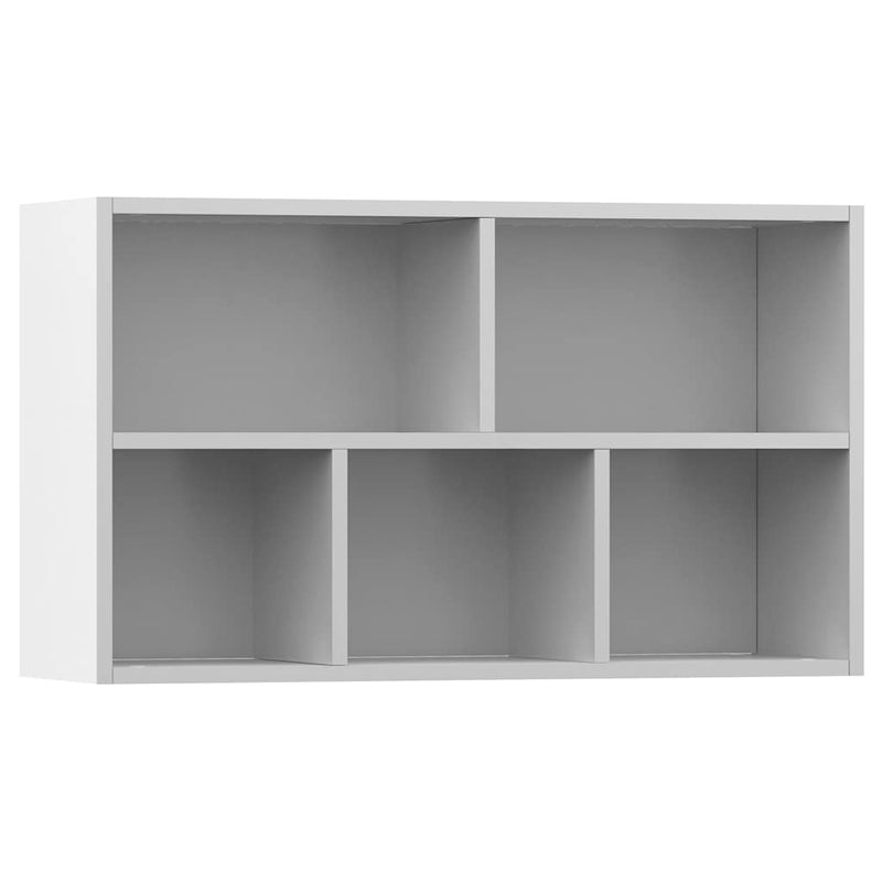 vidaXL fehér szerelt fa könyv-/tálalószekrény 50 x 25 x 80 cm