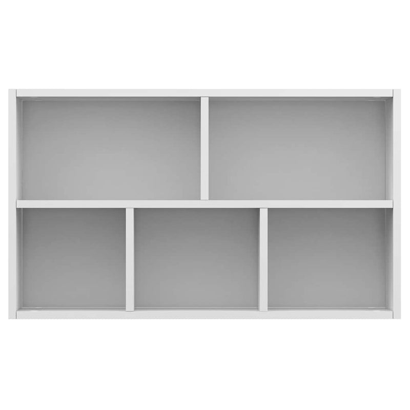 vidaXL fehér szerelt fa könyv-/tálalószekrény 50 x 25 x 80 cm