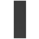 vidaXL fekete szerelt fa könyv-/tálalószekrény 50 x 25 x 80 cm