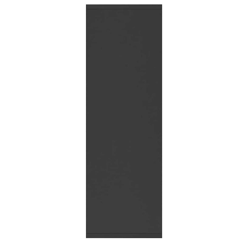 vidaXL fekete szerelt fa könyv-/tálalószekrény 50 x 25 x 80 cm