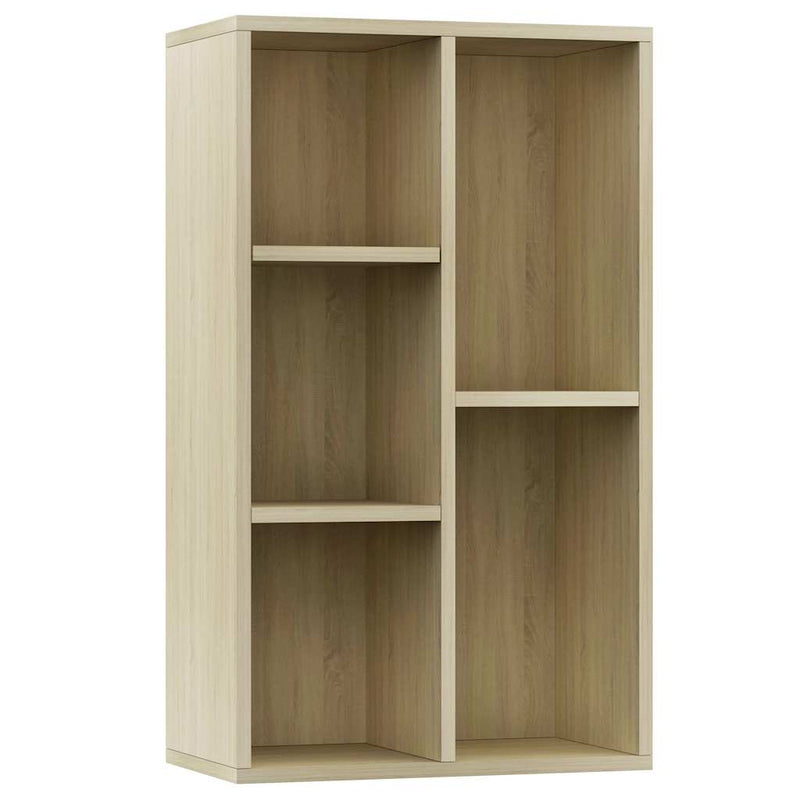 vidaXL sonoma tölgy-színű szerelt fa könyv-/tálalószekrény 50x25x80 cm