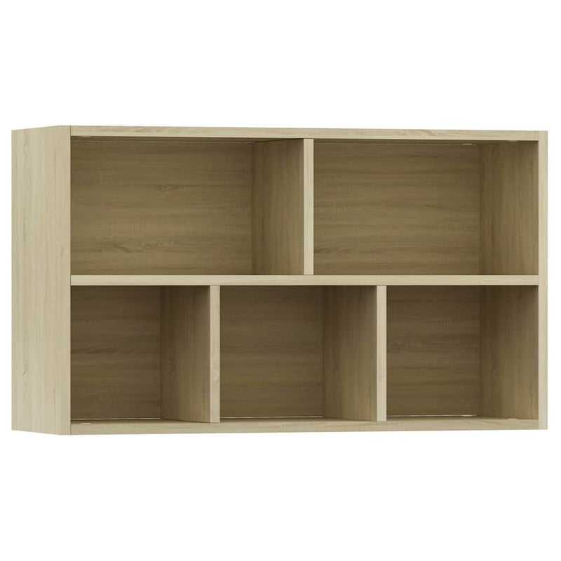 vidaXL sonoma tölgy-színű szerelt fa könyv-/tálalószekrény 50x25x80 cm