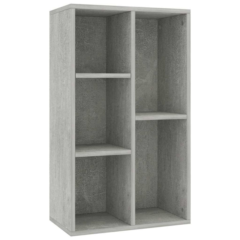 vidaXL betonszürke szerelt fa könyv-/tálalószekrény 50 x 25 x 80 cm