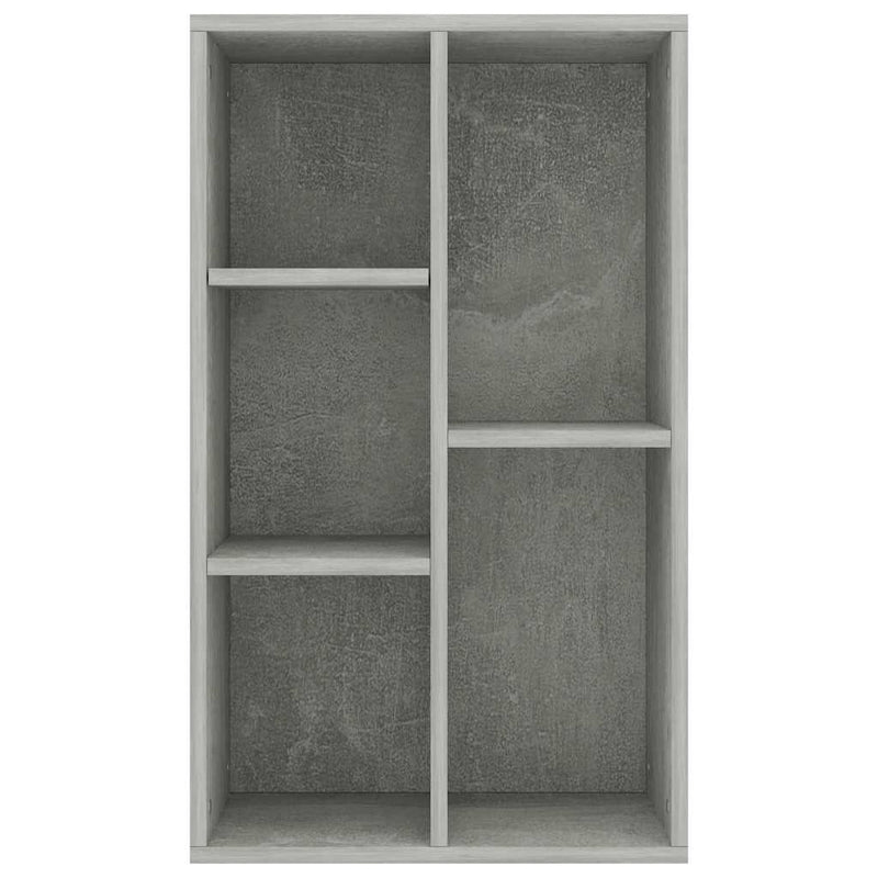 vidaXL betonszürke szerelt fa könyv-/tálalószekrény 50 x 25 x 80 cm