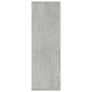 vidaXL betonszürke szerelt fa könyv-/tálalószekrény 50 x 25 x 80 cm