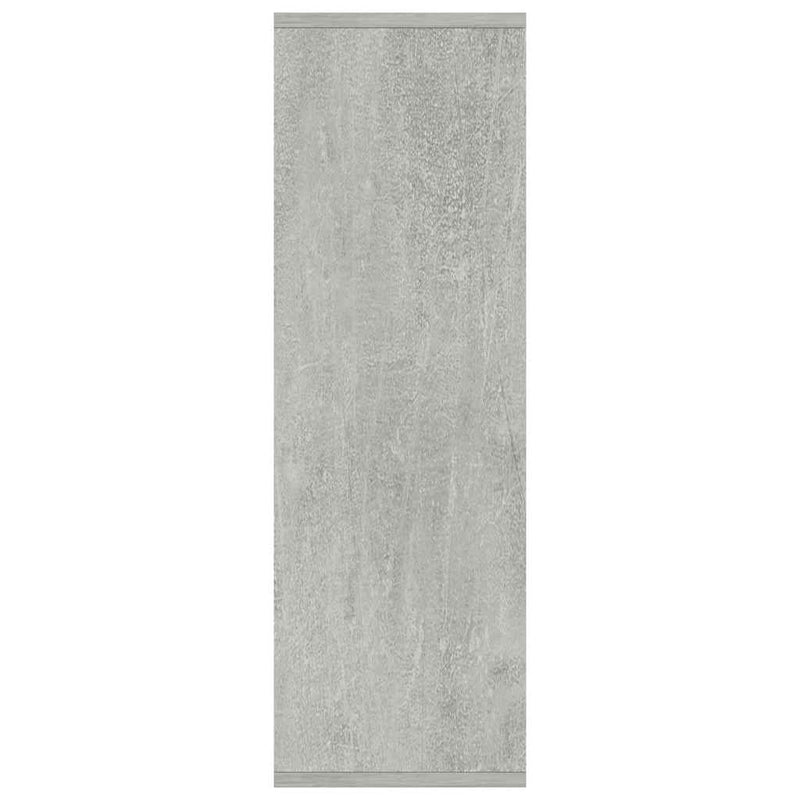 vidaXL betonszürke szerelt fa könyv-/tálalószekrény 50 x 25 x 80 cm