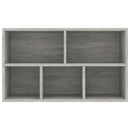 vidaXL betonszürke szerelt fa könyv-/tálalószekrény 50 x 25 x 80 cm