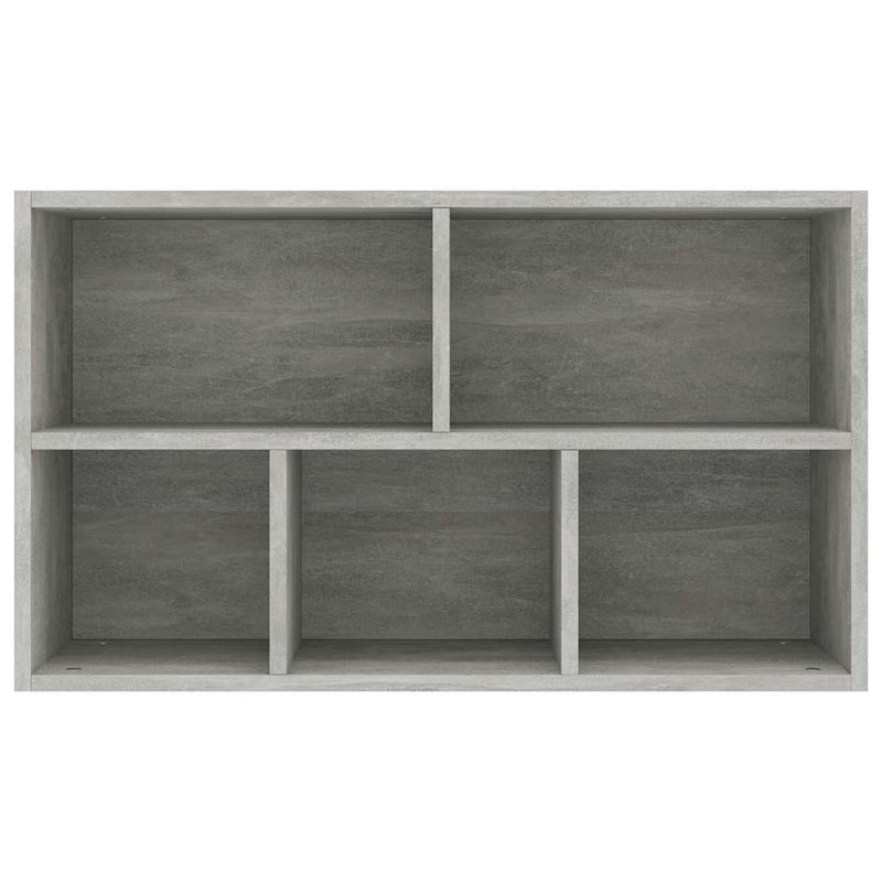 vidaXL betonszürke szerelt fa könyv-/tálalószekrény 50 x 25 x 80 cm