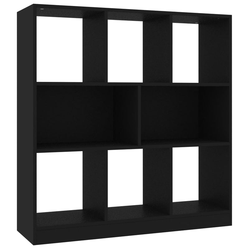 vidaXL fekete szerelt fa könyvszekrény 97,5 x 29,5 x 100 cm