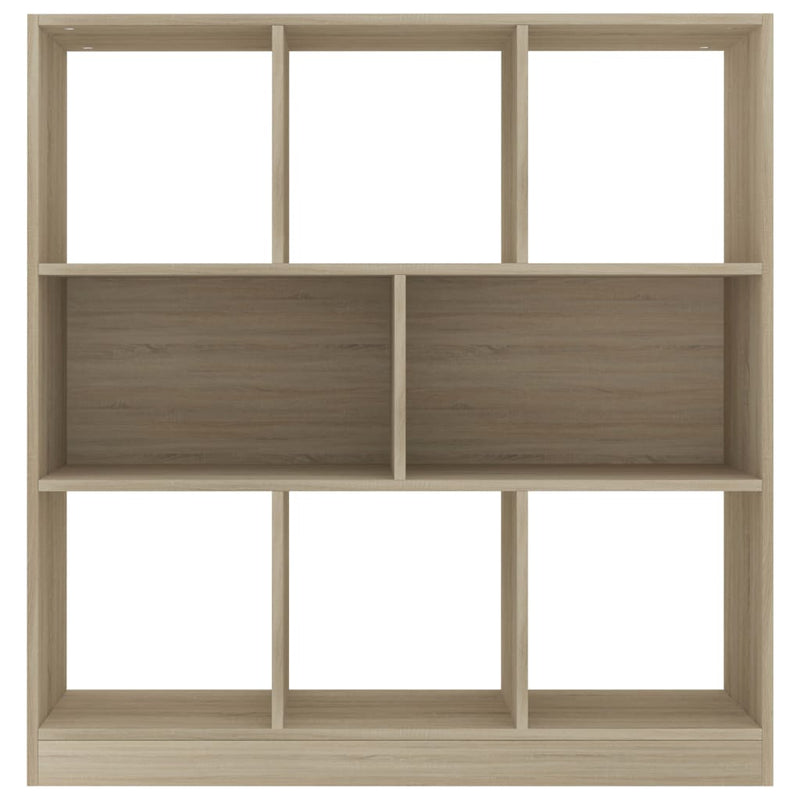vidaXL sonoma tölgy színű szerelt fa könyvszekrény 97,5x29,5x100 cm