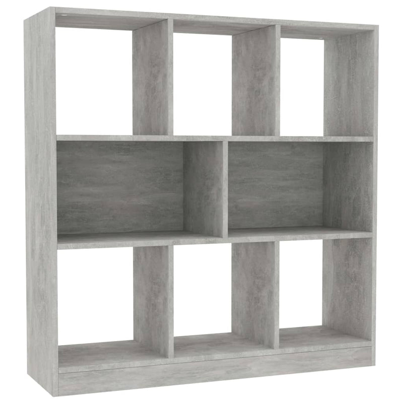 vidaXL betonszürke szerelt fa könyvszekrény 97,5 x 29,5 x 100 cm