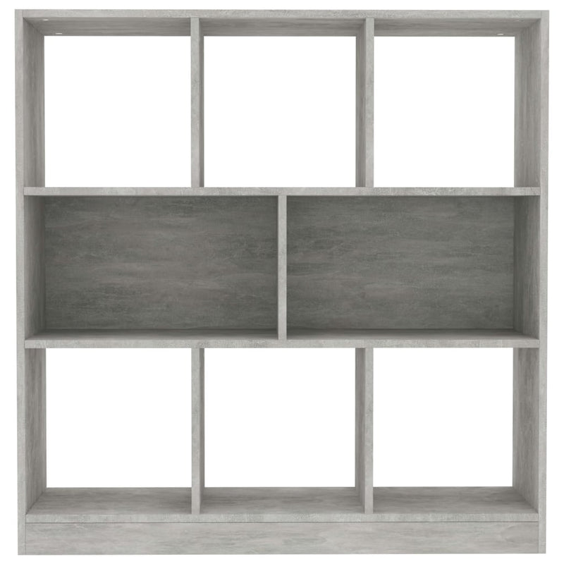 vidaXL betonszürke szerelt fa könyvszekrény 97,5 x 29,5 x 100 cm