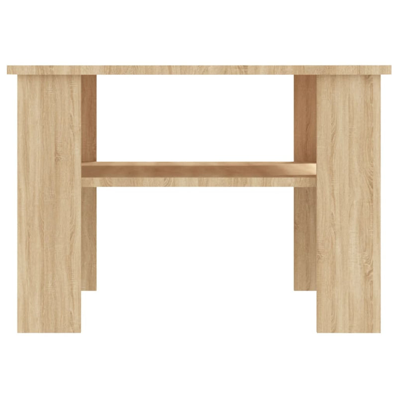 vidaXL sonoma tölgy színű szerelt fa dohányzóasztal 60 x 60 x 42 cm