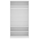 vidaXL fehér szerelt fa ruhásszekrény 100 x 50 x 200 cm