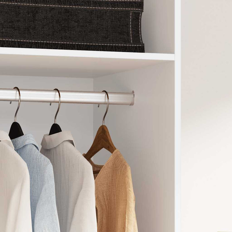 vidaXL fehér szerelt fa ruhásszekrény 50 x 50 x 200 cm