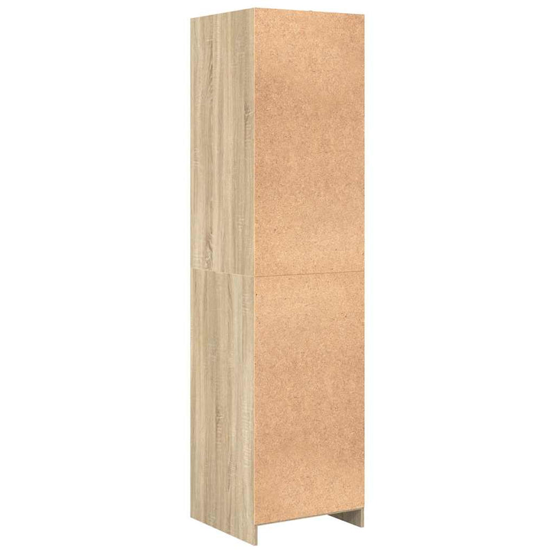 vidaXL tölgy színű szerelt fa ruhásszekrény 50 x 50 x 200 cm