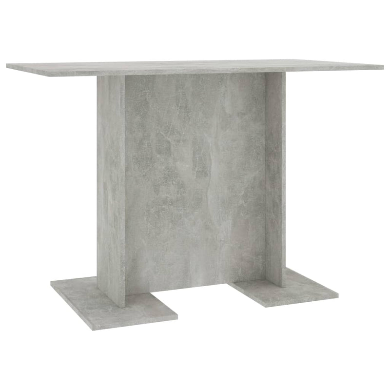 vidaXL betonszürke szerelt fa étkezőasztal 110 x 60 x 75 cm