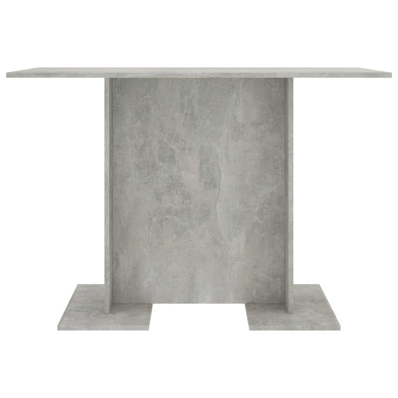 vidaXL betonszürke szerelt fa étkezőasztal 110 x 60 x 75 cm