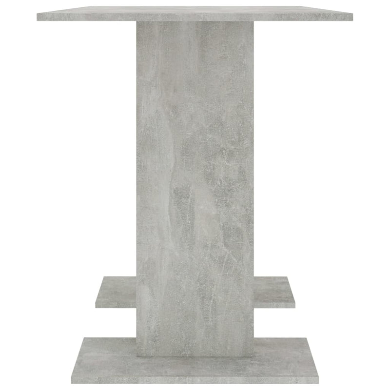 vidaXL betonszürke szerelt fa étkezőasztal 110 x 60 x 75 cm