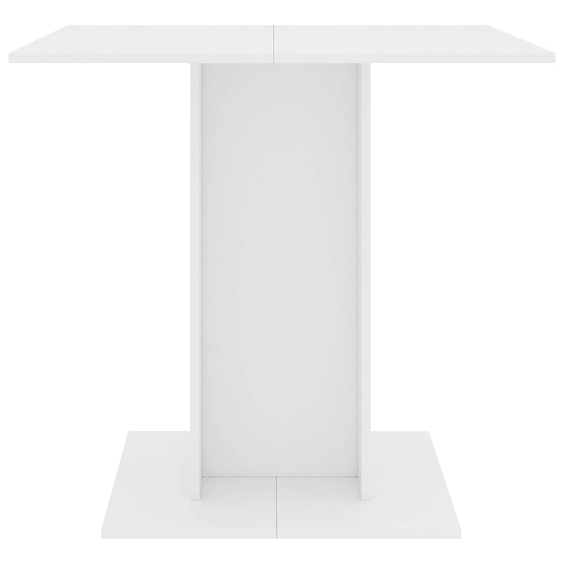 vidaXL fehér szerelt fa étkezőasztal 80 x 80 x 75 cm