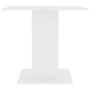 vidaXL fehér szerelt fa étkezőasztal 80 x 80 x 75 cm