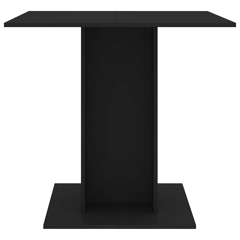 vidaXL fekete szerelt fa étkezőasztal 80 x 80 x 75 cm