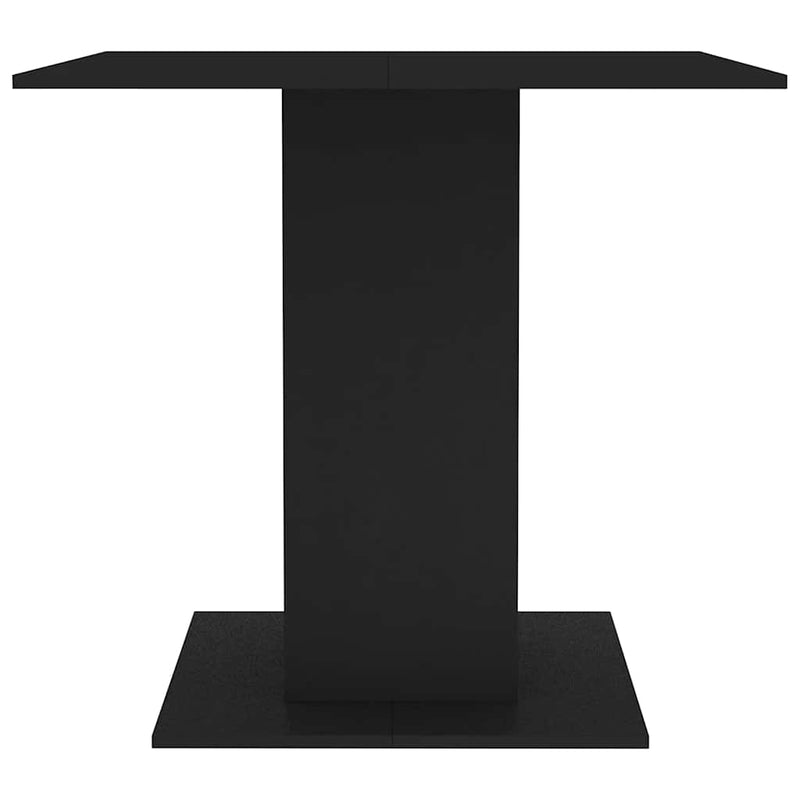 vidaXL fekete szerelt fa étkezőasztal 80 x 80 x 75 cm