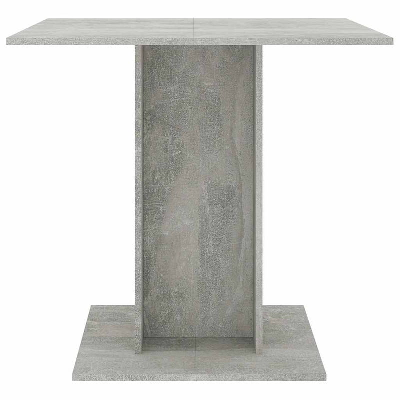 vidaXL betonszürke szerelt fa étkezőasztal 80 x 80 x 75 cm