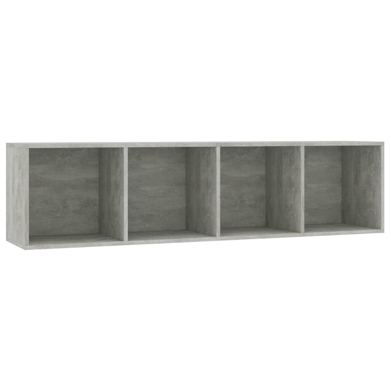 vidaXL betonszürke könyv-/TV-szekrény 143 x 30 x 36 cm