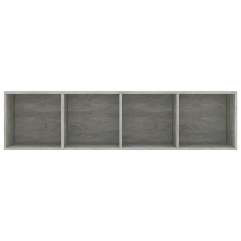 vidaXL betonszürke könyv-/TV-szekrény 143 x 30 x 36 cm