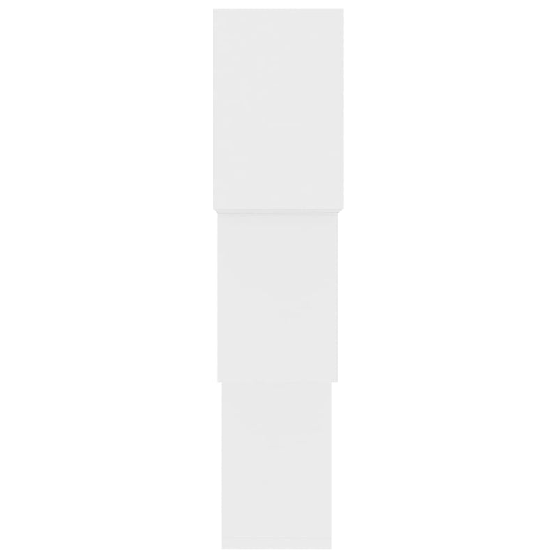 vidaXL fehér kocka alakú szerelt fa fali polcok 68x15x68 cm