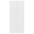 vidaXL fehér szerelt fa cipőszekrény 80 x 35,5 x 180 cm
