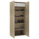 vidaXL sonoma tölgy színű szerelt fa cipőszekrény 80 x 35,5 x 180 cm