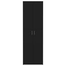 vidaXL fekete szerelt fa irodaszekrény 60 x 32 x 190 cm