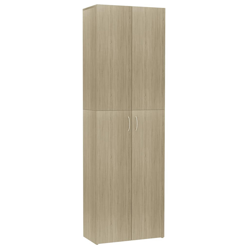 vidaXL sonoma tölgy színű szerelt fa irodaszekrény 60 x 32 x 190 cm