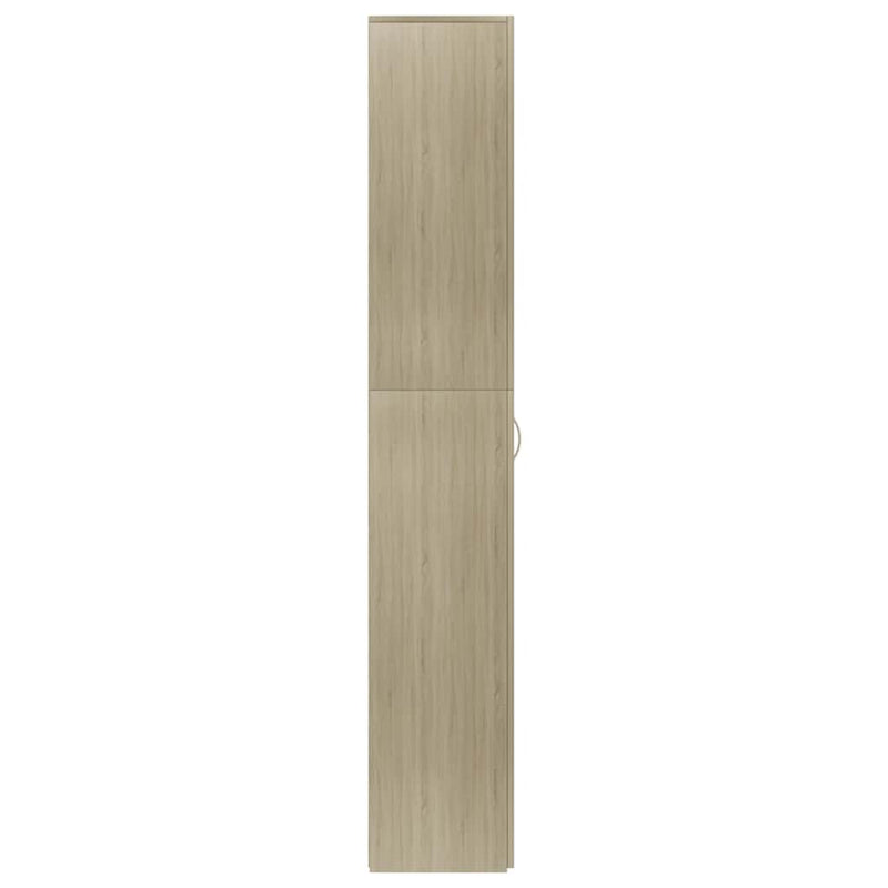 vidaXL sonoma tölgy színű szerelt fa irodaszekrény 60 x 32 x 190 cm