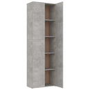 vidaXL betonszürke szerelt fa irodaszekrény 60 x 32 x 190 cm