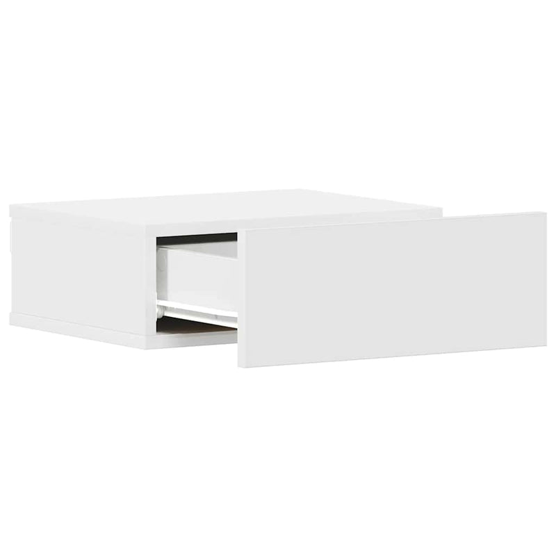 vidaXL fehér szerelt fa függő éjjeliszekrény 40 x 30 x 15 cm
