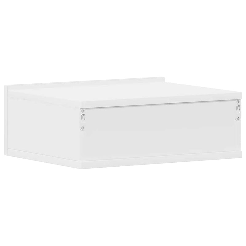 vidaXL fehér szerelt fa függő éjjeliszekrény 40 x 30 x 15 cm