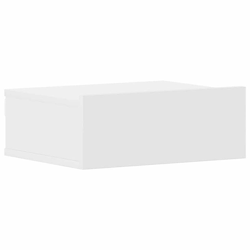 vidaXL 2 db fehér szerelt fa függő éjjeliszekrény 40 x 30 x 15 cm