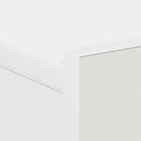 vidaXL 2 db fehér szerelt fa függő éjjeliszekrény 40 x 30 x 15 cm