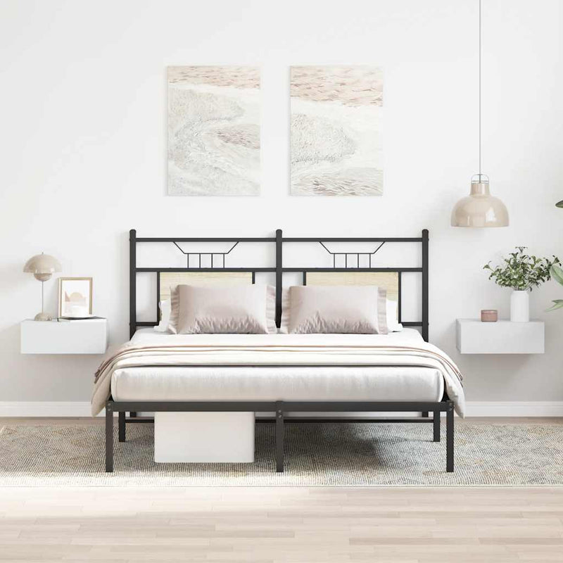 vidaXL 2 db fehér szerelt fa függő éjjeliszekrény 40 x 30 x 15 cm