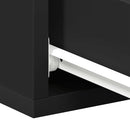 vidaXL fekete szerelt fa függő éjjeliszekrény 40 x 30 x 15 cm