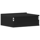 vidaXL 2 db fekete szerelt fa függő éjjeliszekrény 40 x 30 x 15 cm