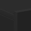 vidaXL 2 db fekete szerelt fa függő éjjeliszekrény 40 x 30 x 15 cm