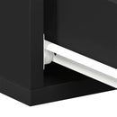 vidaXL 2 db fekete szerelt fa függő éjjeliszekrény 40 x 30 x 15 cm