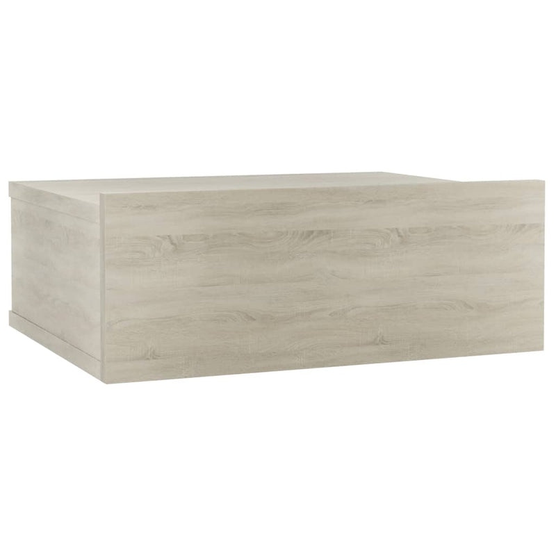 vidaXL sonoma tölgy színű szerelt fa függő éjjeliszekrény 40x30x15 cm