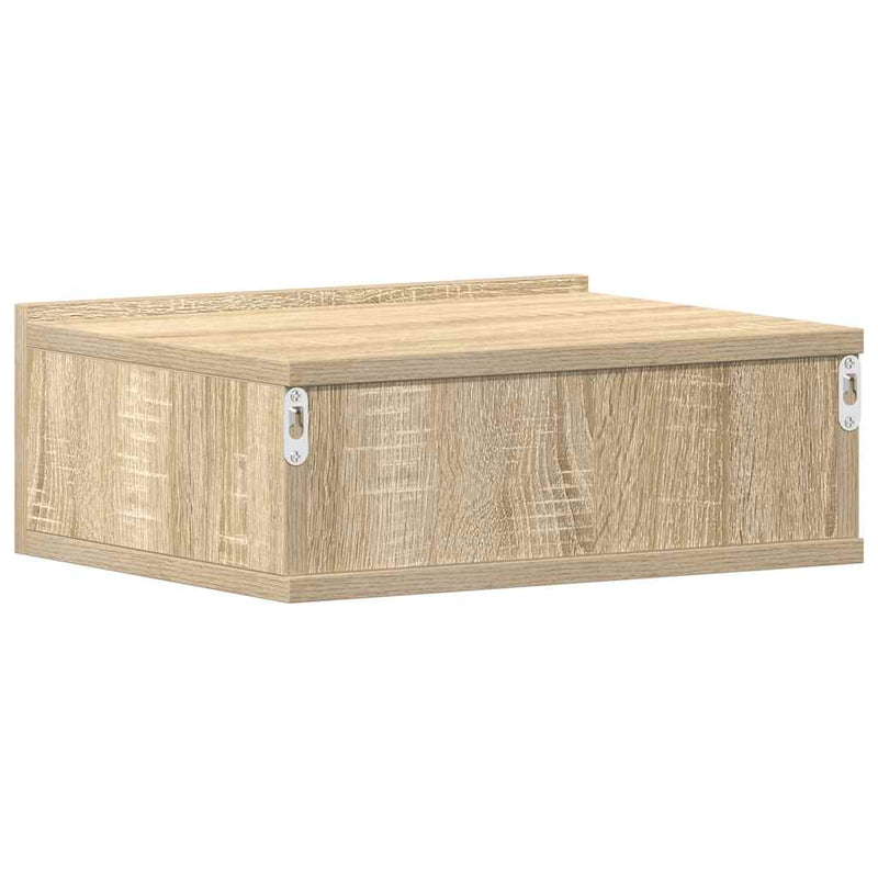 vidaXL sonoma tölgy színű szerelt fa függő éjjeliszekrény 40x30x15 cm